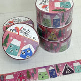 Kate Mason Pink Snowy Village Washi Tape