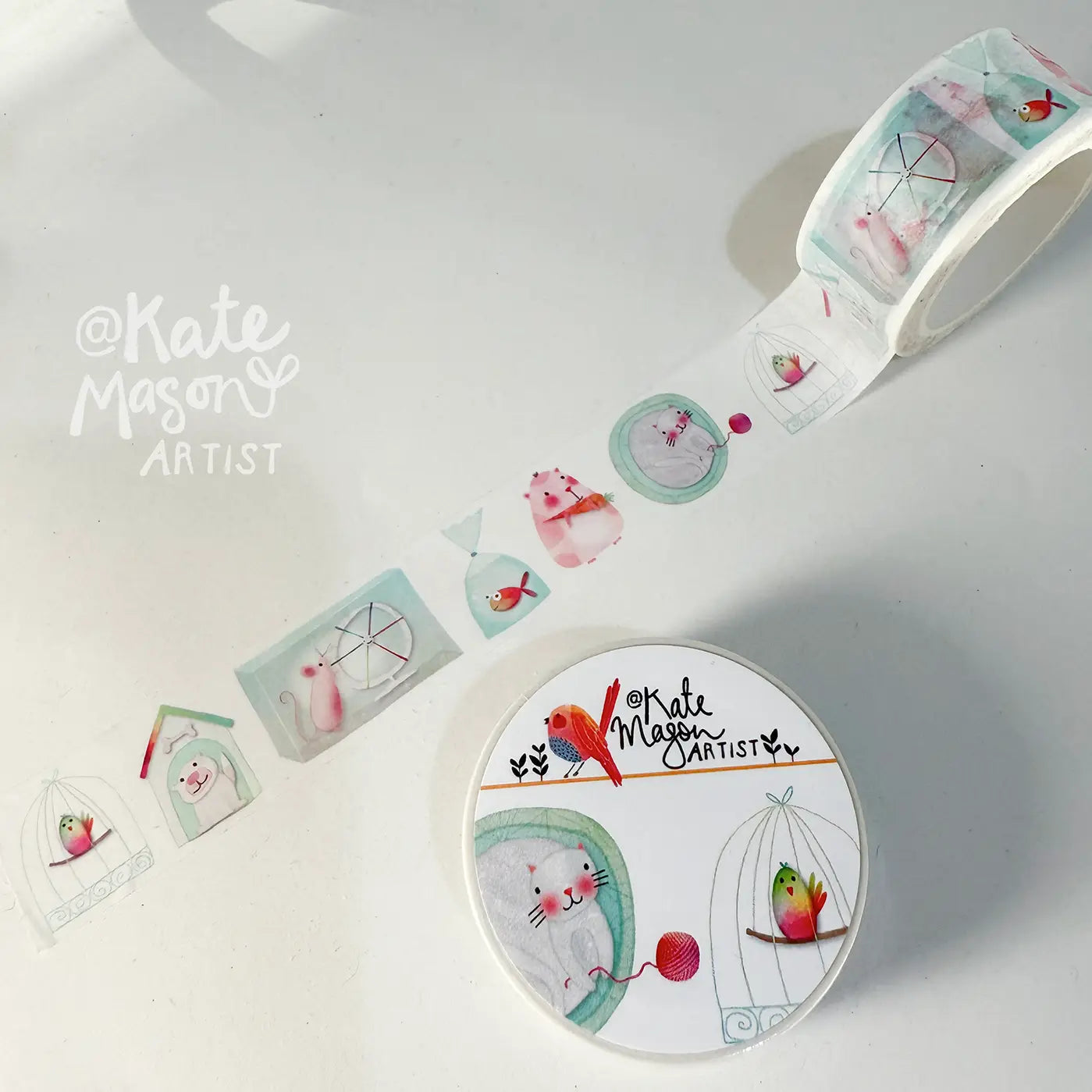 Kate Mason Tiny Pets Pattern Washi Tape