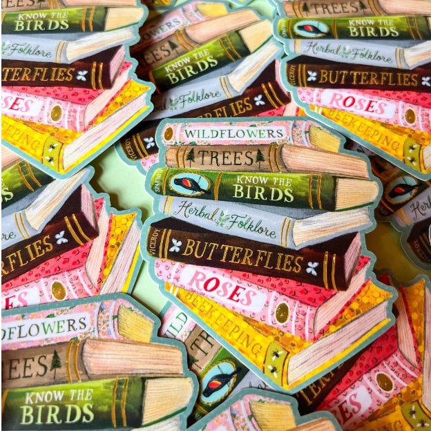 Adorn your laptop, notebook, car, or just about anything that might need a little extra beauty!&nbsp;

This die-cut, matte sticker measures 3 x 4″ and is printed at the highest quality!&nbsp;

Background of sticker is dark gray/black and the water is blue glitter.