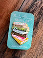 Books Enamel Pin by Katie Daisy

A tiny treasure to pin on your jacket, tote, or favorite old flannel—each one a little love letter to country delights, small joys, and the art of noticing.