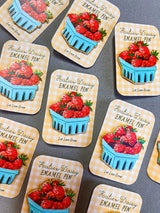 Strawberries Enamel Pin by Katie Daisy

A tiny treasure to pin on your jacket, tote, or favorite old flannel—each one a little love letter to country delights, small joys, and the art of noticing.