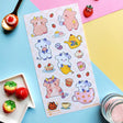 STICKII Kawaii Cow Tea Party Sticker Sheet