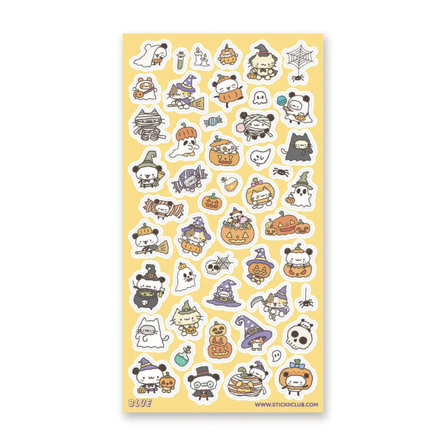 🎃🐼 Get ready for the sweetest spook-tacular with this costume-filled cutie parade! From ghostly pandas and pumpkin pals to tiny witches, candy lovers, and mischievous monsters, this adorable crew is here to turn Halloween into one big cozy celebration. With treats to snack on, spells to cast, and costumes to show off, every sticker is packed with festive fun and heart-melting charm—perfect for sprinkling a little boo-tiful magic across your pages!