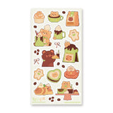 STICKII Kawaii Kuma Cafe Sticker Sheet