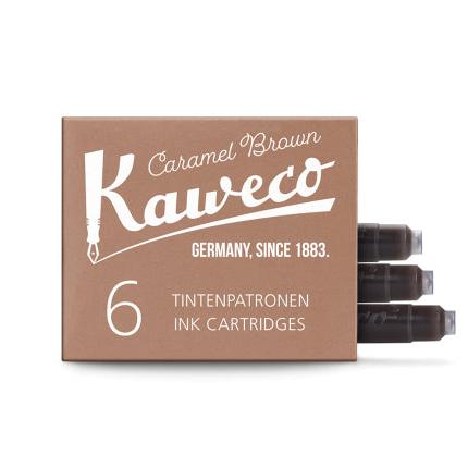 Kaweco 6-Pack Ink Cartridge Caramel Brown