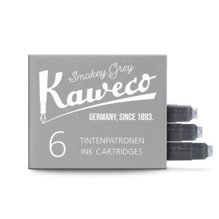 Kaweco 6-Pack Ink Cartridge Smokey Grey