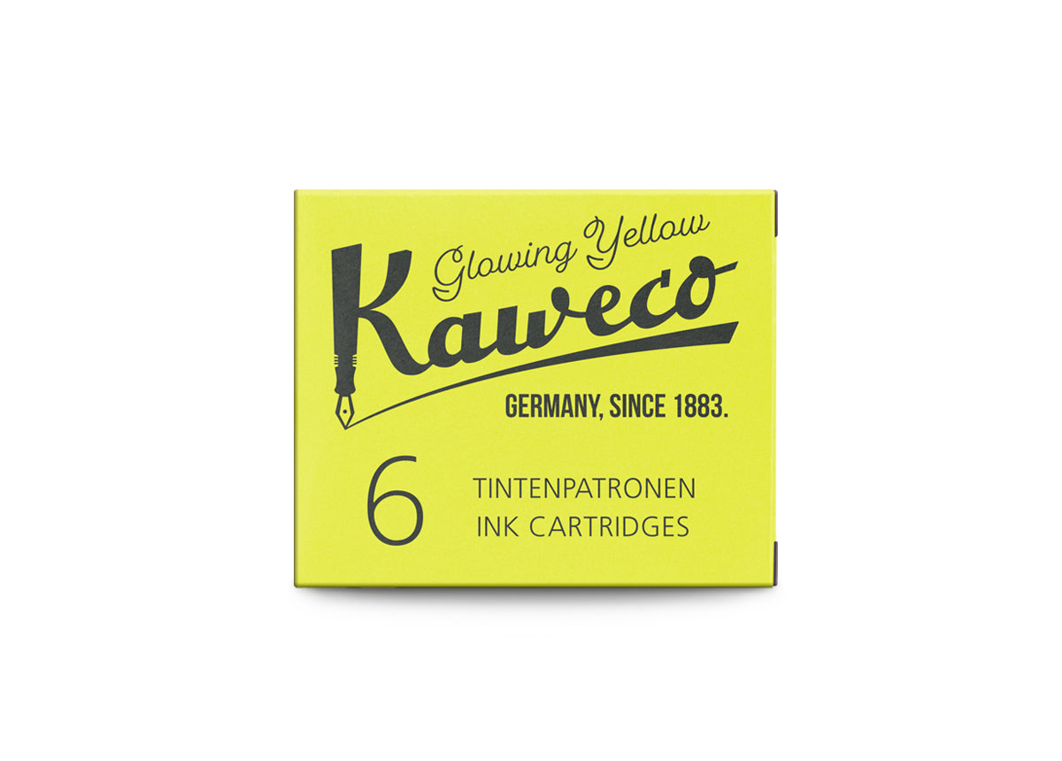 Kaweco Ink Cartridges 6 Pieces Glowing Yellow