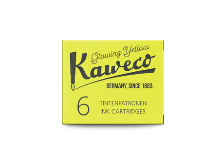 Kaweco Ink Cartridges 6 Pieces Glowing Yellow