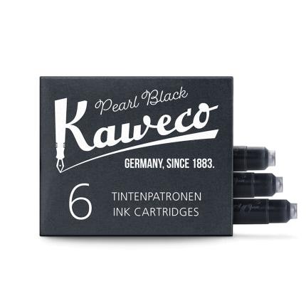 Kaweco 6-Pack Ink Cartridge Black Pearl
