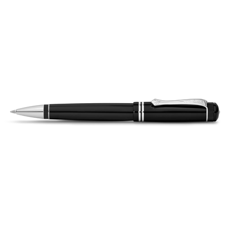 Kaweco DIA2 Twist Ballpoint Pen - Chrome

The shapes, decorative elements and proportions, which could have come from the 20s, have been preserved in detail. The function of the twist ballpoint pen is one of the technical achievements of our time.

The ballpoint pen consists of over 15 individual parts. The pen cover is made of deep black acrylic (PMMA) and polished and assembled by hand.

Kaweco offers blue and black G2 quality refills in line widths of 0.8 mm, 1.0 mm and 1.4 mm for this model.