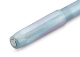 One of the most popular Kaweco Collection pens returns in a new guise: the community favorite Iridescent Pearl gives our Perkeo series a new pearl shine, now as a permanent treasure in the Kaweco range.

Iridescent icon

The Perkeo Iridescent Pearl convinces with a dazzling variety of colors. Depending on the viewer's angle of view and the incident light, the translucent writing instrument shines in a unique colour scheme, changing from green-bluish to pink. This mimics the optical effect of mother-of-pearl