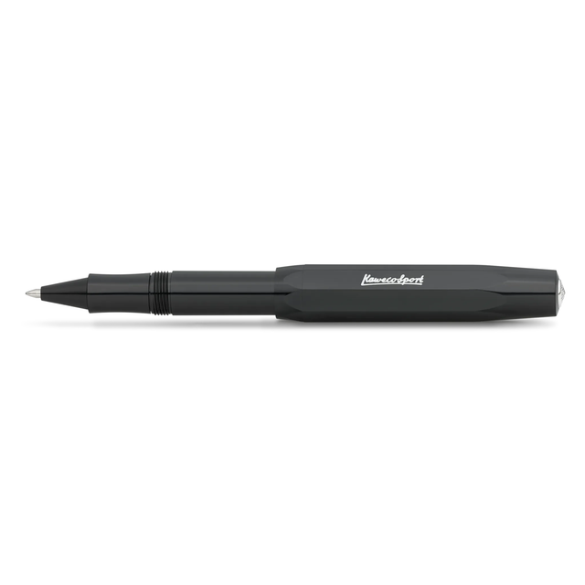 Kaweco SKYLINE SPORT Rollerball - Black

The latest technology, a gel refill and ceramic ball combined with timeless design made of high-quality plastic in fresh colours.

All black everything - our rollerball pen in black performs brilliantly in any situation. The colour can be combined elegantly and classically with various notebooks, papers and other accessories.

The Kaweco Sport has been around since 1911. The rollerball for the bag has a size of only 10.5 cm when closed and grows to a normal size of 1