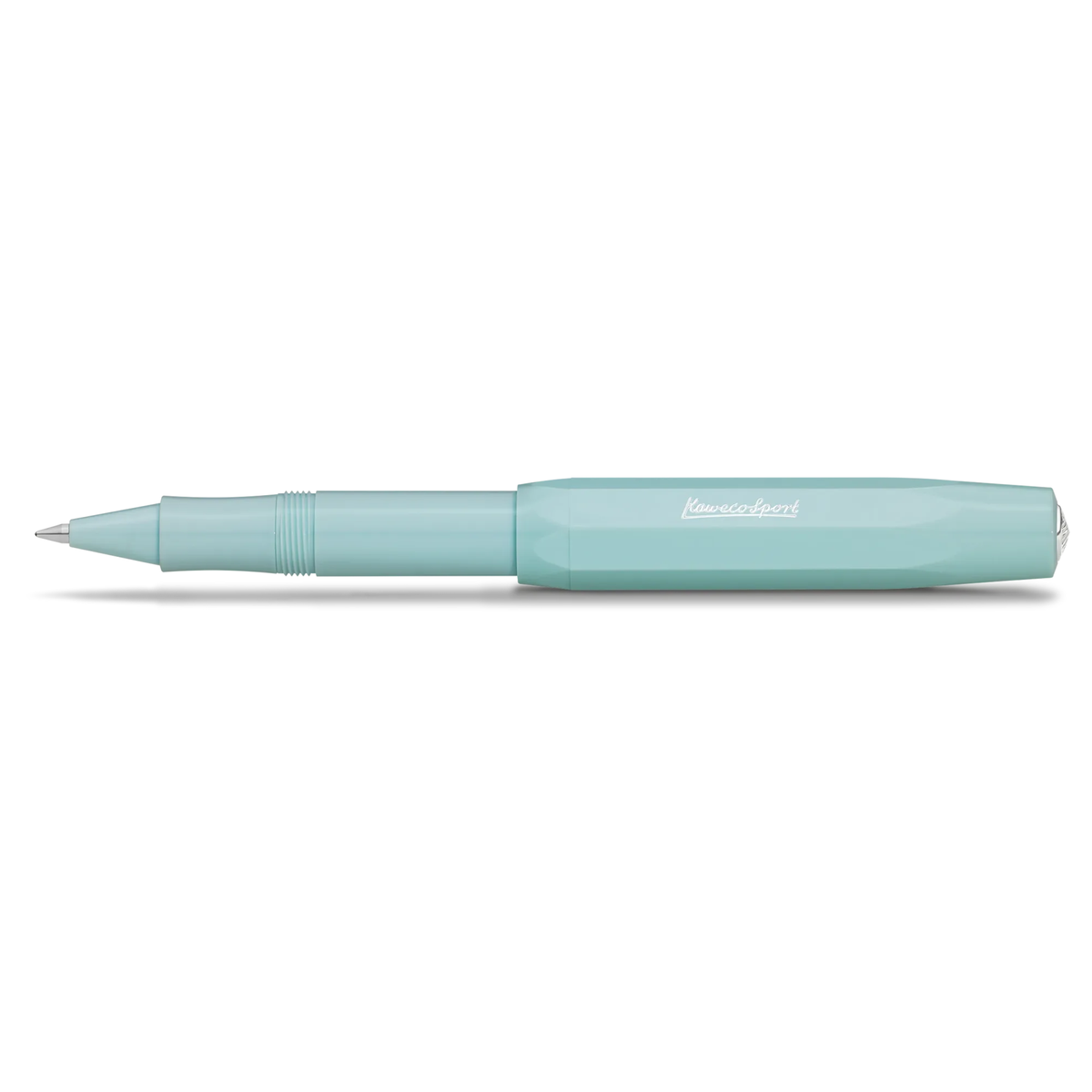 Kaweco SKYLINE SPORT Rollerball - Mint

The timeless model of the Sport series is made of high-quality plastic in fresh colours.

A refreshing eye-catcher: our fountain pen in the energetic colour mint awakens the anticipation of summer. The silver elements give the mint pen a distinctly cool appearance. An especially harmonious addition is the Kaweco leather pouch in the colour Tender Mint.

The Kaweco Sport has been around since 1911. The rollerball for the bag has a size of only 10.5 cm when closed and g