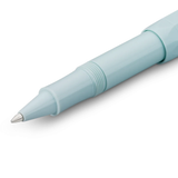 Kaweco SKYLINE SPORT Rollerball - Mint

The timeless model of the Sport series is made of high-quality plastic in fresh colours.

A refreshing eye-catcher: our fountain pen in the energetic colour mint awakens the anticipation of summer. The silver elements give the mint pen a distinctly cool appearance. An especially harmonious addition is the Kaweco leather pouch in the colour Tender Mint.

The Kaweco Sport has been around since 1911. The rollerball for the bag has a size of only 10.5 cm when closed and g