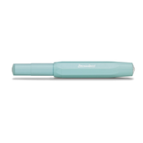 Kaweco SKYLINE SPORT Rollerball - Mint

The timeless model of the Sport series is made of high-quality plastic in fresh colours.

A refreshing eye-catcher: our fountain pen in the energetic colour mint awakens the anticipation of summer. The silver elements give the mint pen a distinctly cool appearance. An especially harmonious addition is the Kaweco leather pouch in the colour Tender Mint.

The Kaweco Sport has been around since 1911. The rollerball for the bag has a size of only 10.5 cm when closed and g