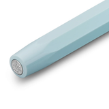 Kaweco SKYLINE SPORT Rollerball - Mint

The timeless model of the Sport series is made of high-quality plastic in fresh colours.

A refreshing eye-catcher: our fountain pen in the energetic colour mint awakens the anticipation of summer. The silver elements give the mint pen a distinctly cool appearance. An especially harmonious addition is the Kaweco leather pouch in the colour Tender Mint.

The Kaweco Sport has been around since 1911. The rollerball for the bag has a size of only 10.5 cm when closed and g