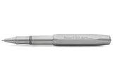 The latest technology of gel refill and ceramic ball combined with classic design made of stainless steel with a brushed finish.

This pocket roller ball pen has a length of only 10.5 cm when closed and grows to a standard size of 13 cm with the cap attached.

The raw stainless steel receives its elegance through a brushed finish. Due to the high weight, the writing instrument already presses slightly onto the paper by itself. This feature makes it possible for you to write longer and comfortably. In combin