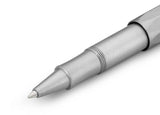 The latest technology of gel refill and ceramic ball combined with classic design made of stainless steel with a brushed finish.

This pocket roller ball pen has a length of only 10.5 cm when closed and grows to a standard size of 13 cm with the cap attached.

The raw stainless steel receives its elegance through a brushed finish. Due to the high weight, the writing instrument already presses slightly onto the paper by itself. This feature makes it possible for you to write longer and comfortably. In combin