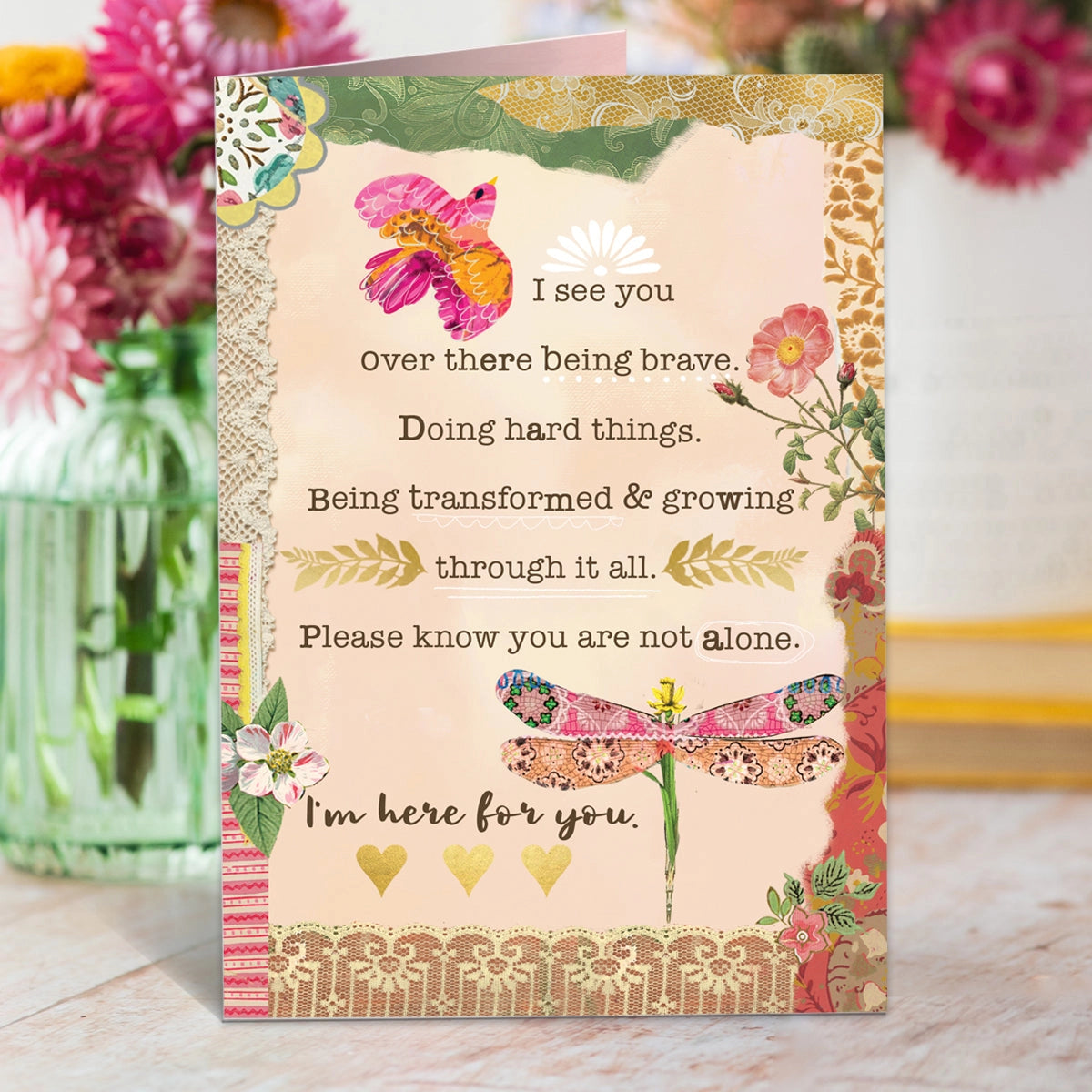 Kelly Rae Roberts Here For You Encouragement Card