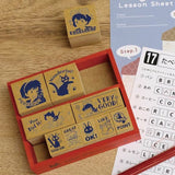 Kiki's Delivery Service Reward Rubber Stamp Set includes 11 stamps with praises and compliments.