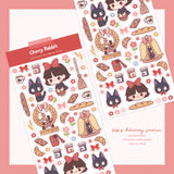 Cherry Rabbit Kiki's Delivery Service Sticker Sheet