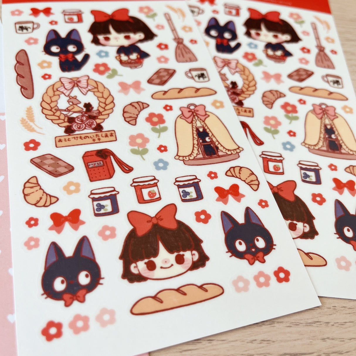 Cherry Rabbit Kiki's Delivery Service Sticker Sheet