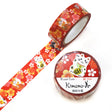 Kimono美 Beauty - Plum Beckoning Cat Washi Tape