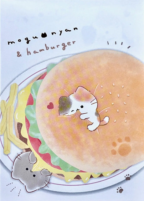 Kitty Hamburger Mini Notepad

2.5 x 3.5 inches (H88xW63xD7(mm)
2 designs x 35 sheets each (total 70 sheets)
Made in Japan