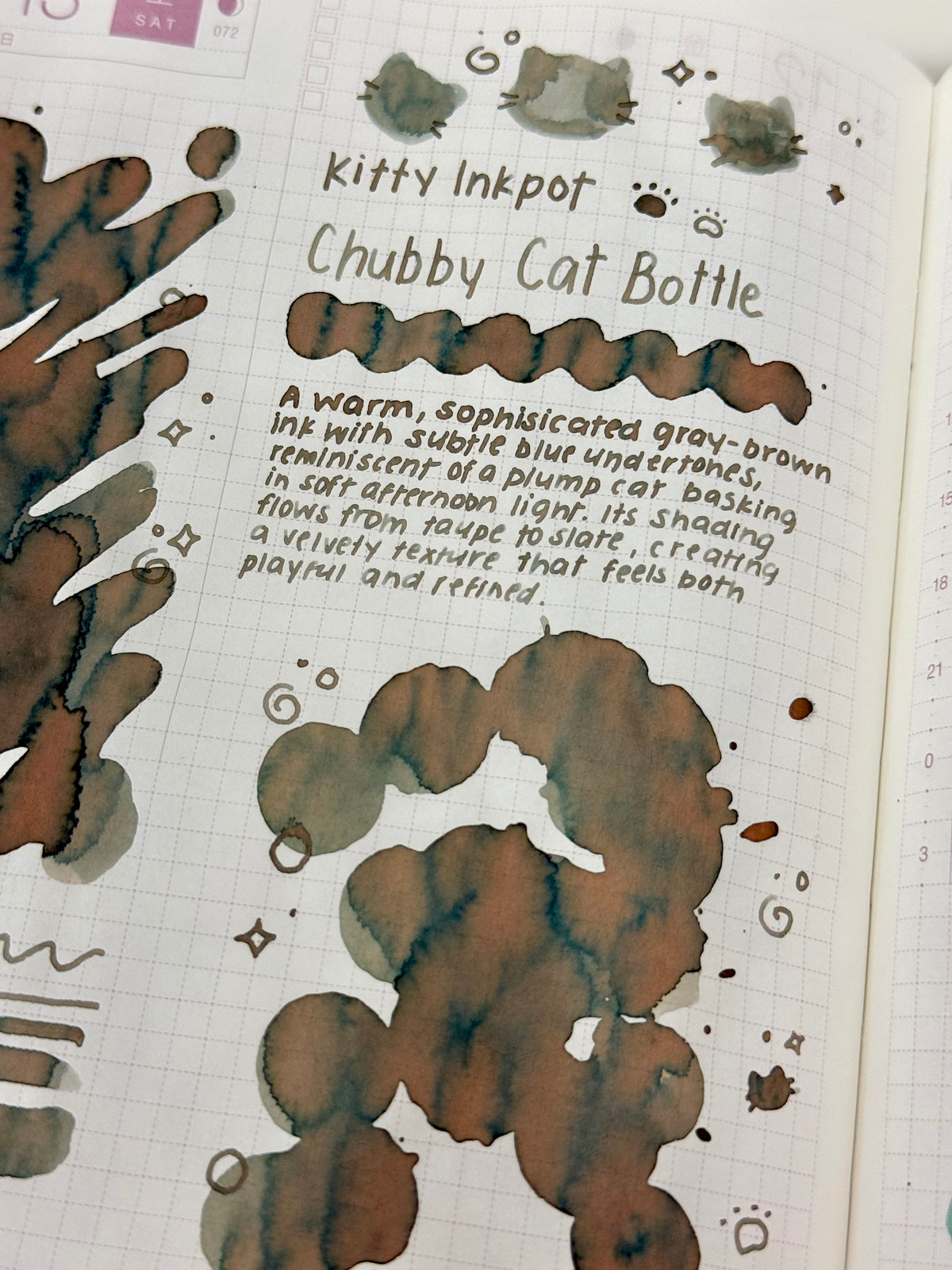Kitty Inkpot Chubby Cat Bottle Ink 胖胖猫瓶 Close Up