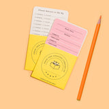 Run your own library at home with all your favorite books! This activity kit makes it fun & easy to share books with friends (or siblings or even grownups!). Just stick the special pocket inside any book you plan to lend and use the checkout card & official date stamp to mark the day you want it back— boom, you’re a librarian! Because loving books is cool and losing track of ’em is not.