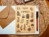 Kraft Night Spell Sticker Sheet