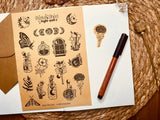 Kraft Night Spell Sticker Sheet