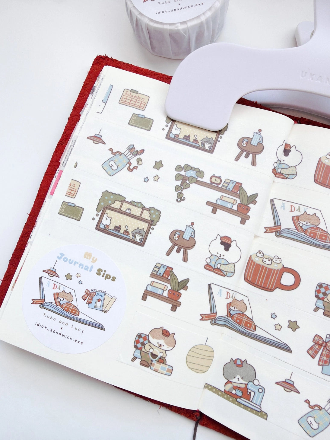 Kuboandlucy X Idiot Sandwich My Journal Sips V.1 (Cafe Journaling) Washi Tape

20mm Japanese Washi Tape
Exclusive collaboration with Idiot Sandwich
Perfect for all planners, journals or add a little personality to your letters or gift wrapping