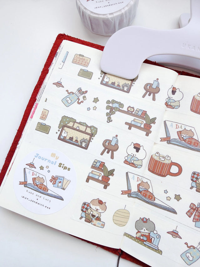 Kuboandlucy X Idiot Sandwich My Journal Sips V.1 (Cafe Journaling) Washi Tape

20mm Japanese Washi Tape
Exclusive collaboration with Idiot Sandwich
Perfect for all planners, journals or add a little personality to your letters or gift wrapping