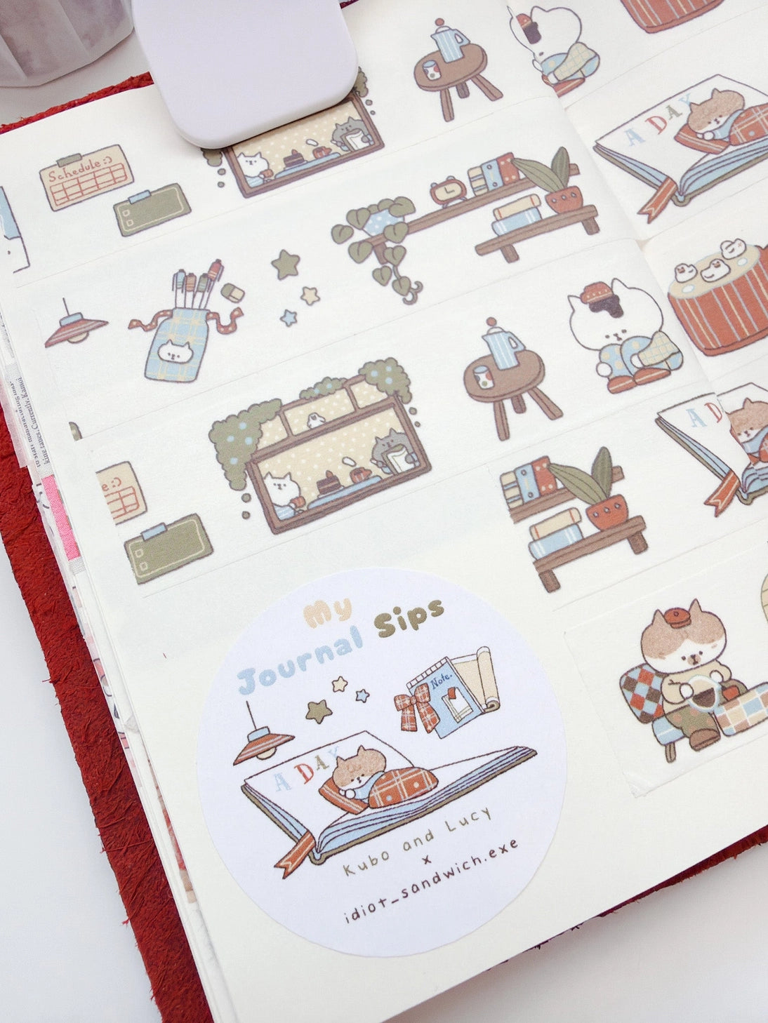 Kuboandlucy X Idiot Sandwich My Journal Sips V.1 (Cafe Journaling) Washi Tape

20mm Japanese Washi Tape
Exclusive collaboration with Idiot Sandwich
Perfect for all planners, journals or add a little personality to your letters or gift wrapping