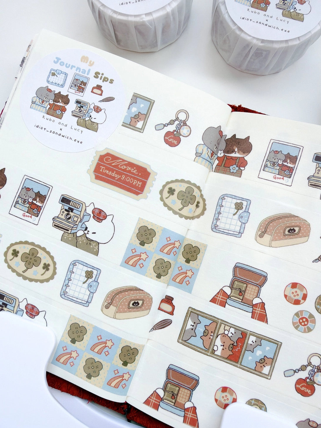 Kuboandlucy X Idiot Sandwich My Journal Sips V.2 (Polaroid) Washi Tape

20mm Japanese Washi Tape
Exclusive collaboration with Idiot Sandwich
Perfect for all planners, journals or add a little personality to your letters or gift wrapping