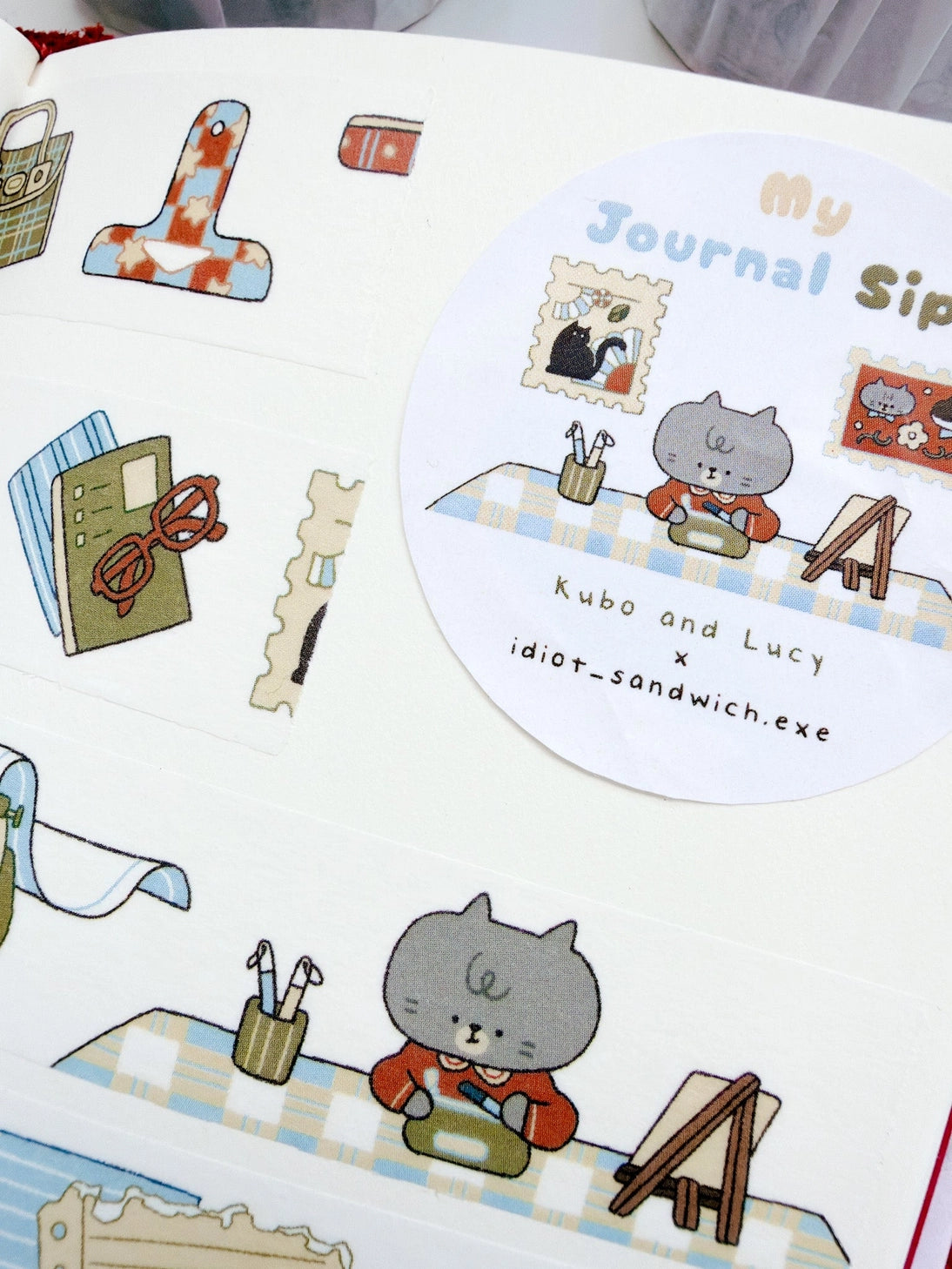 Kuboandlucy X Idiot Sandwich My Journal Sips V.3 (Stationery) Washi Tape

20mm Japanese Washi Tape
Exclusive collaboration with Idiot Sandwich
Perfect for all planners, journals or add a little personality to your letters or gift wrapping