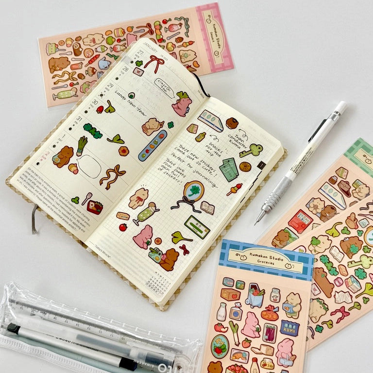 Cute deco stickers!

Great for journaling and Polaroid deco :)

Waterproof, matte PVC material

Size: 7.5 x 15.5 cm sheet