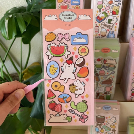 Cute deco stickers!

Great for journaling and Polaroid deco :)

Waterproof, matte PVC material

Size: 7.5 x 15.5 cm sheet