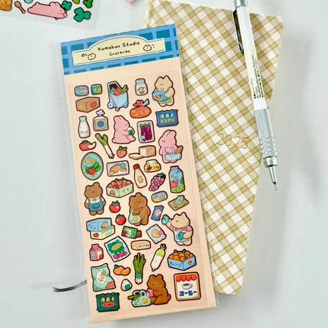 Cute deco stickers! Comes with an adorable, interactive pop-up art using the sticker backing.

Great for journaling and Polaroid deco :)

Waterproof, matte PVC material

Size: 7.5 x 15.5 cm sheet