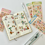 Kumakun Studio Sticker Sheet - Secret Garden