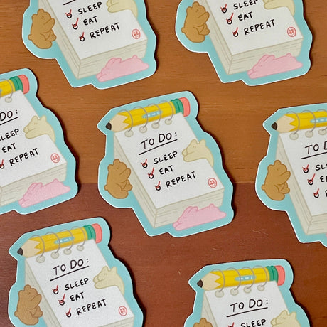 2.5” inch waterproof matte vinyl sticker

Whats on your to-do list?

Perfect for notebooks, water bottles, etc.