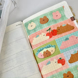 A thick 25mm washi tape to deco with~!

Cut them in sections or individually to use like “stickers” :)