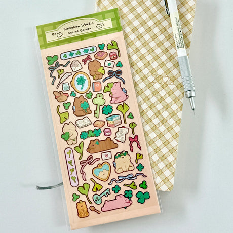 Cute deco stickers! Comes with an adorable, interactive pop-up art using the sticker backing.

Great for journaling and Polaroid deco :)

Waterproof, matte PVC material

Size: 7.5 x 15.5 cm sheet