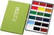 Take your artistic expression to the next level with the Zig Kuretake Gansai Tambi 18-Piece Watercolor Set.&nbsp;

These high-quality Japanese traditional solid watercolors offer stunning finishes, ideal for artists and crafters with a keen eye for detail. Their water-based pigments blend beautifully and create luminous effects, making them perfect for sketching, illustrating, and adding refined touches to mixed media projects.

This set contains White, Black, Cadmium Scarlet, Red, Rose Madder, Rose Madder 