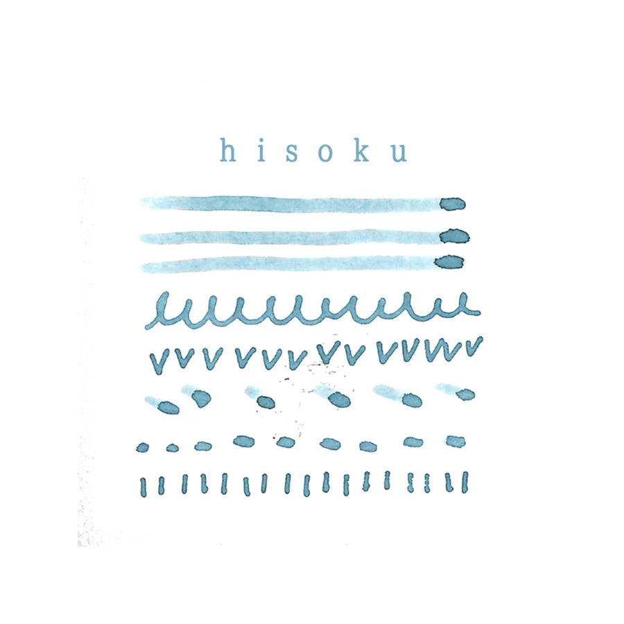 Hisoku is a pale green color like the color of celadon ware, and was given this name because of the mysterious beauty of the grayish blue-green color that is unique to pottery.

Dye ink product number: KO-0107
Capacity: 40ml
Uses: fountain pens, pens, brushes