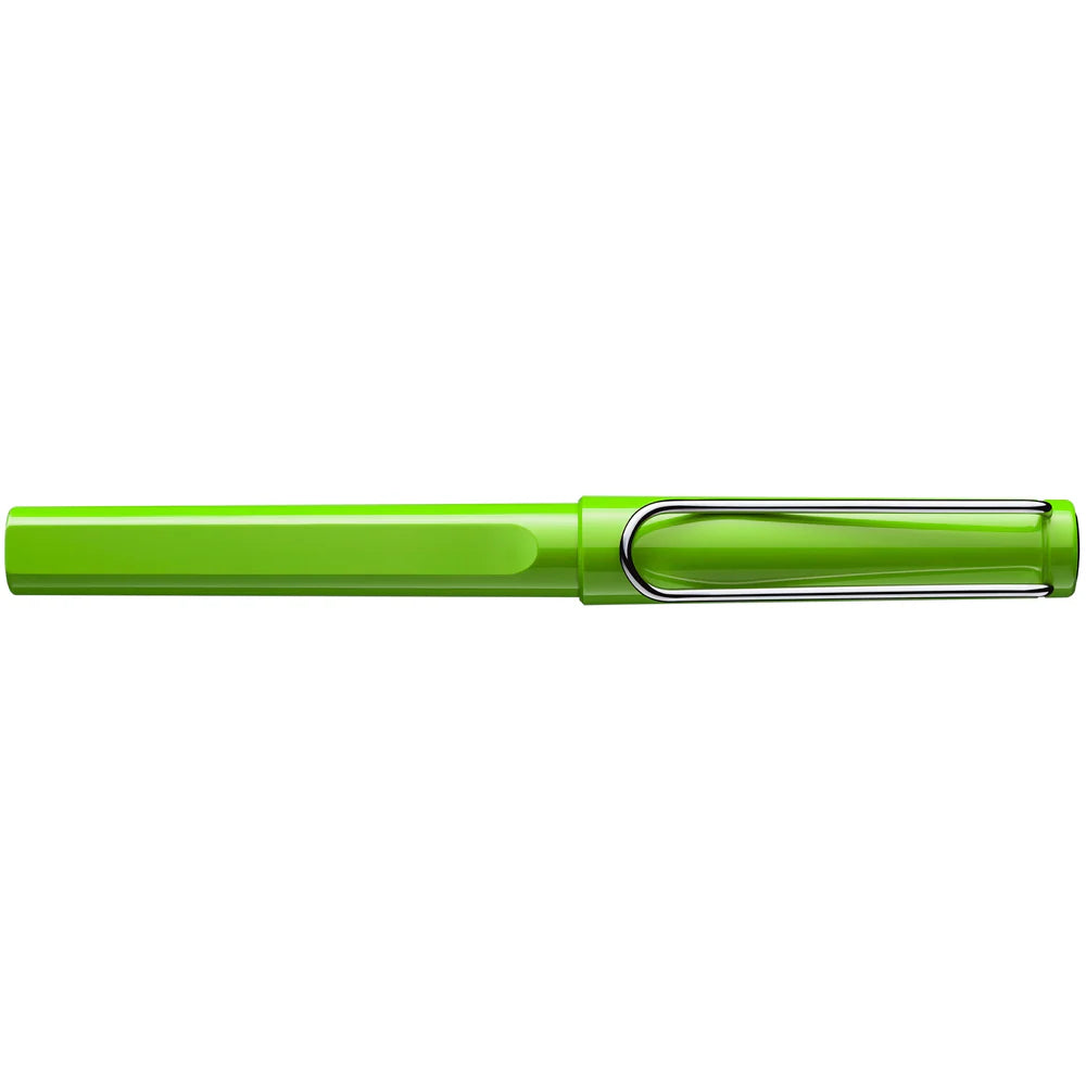 Fountain pen, icon, global success: the LAMY safari has been a beloved classic since its introduction in the 1980s and enjoys a cult status untypical for a writing instrument. Countless colours and ever-changing special editions make hearts beat faster - whether for the pencil case or the carefully curated fountain pen collection.

The LAMY safari is more than the sum of its details: it is aesthetic, robust and individual. The distinctive, self-sprung clip keeps the writing instrument securely fastened in p