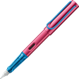 LAMY Special Edition AL-Star Fountain Pen - Rollerskate

Light, lighter, LAMY AL-star: the writing classic made of resistant aluminium masters all challenges of everyday life in style. The transparent grip lies comfortably in the hand and, with an unobstructed view of the ink duct, turns the functional into a visual highlight. The series is ever inspiring with new special editions in current trendy colours and is thus an inspiring must-have in any pencil case.

Lightweight fountain pen with polished steel n