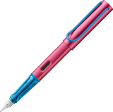 LAMY Special Edition AL-Star Fountain Pen - Rollerskate

Light, lighter, LAMY AL-star: the writing classic made of resistant aluminium masters all challenges of everyday life in style. The transparent grip lies comfortably in the hand and, with an unobstructed view of the ink duct, turns the functional into a visual highlight. The series is ever inspiring with new special editions in current trendy colours and is thus an inspiring must-have in any pencil case.

Lightweight fountain pen with polished steel n