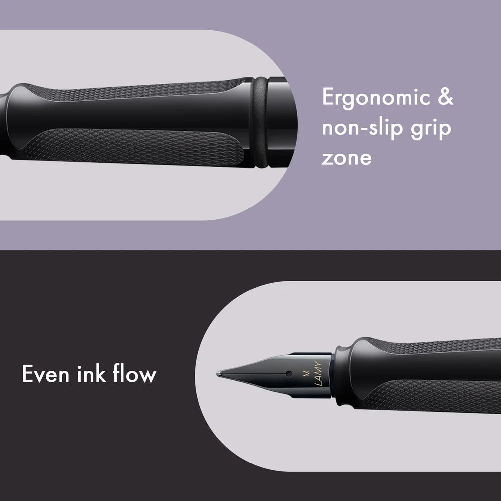 LAMY Special Edition Safari Fountain Pen - Meteorite

Fountain pen, icon, global success: the LAMY safari has been a beloved classic since its introduction in the 1980s and enjoys a cult status untypical for a writing instrument. Countless colours and ever-changing special editions make hearts beat faster - whether for the pencil case or the carefully curated fountain pen collection.

The LAMY safari is more than the sum of its details: it is aesthetic, robust and individual. The distinctive, self-sprung cl